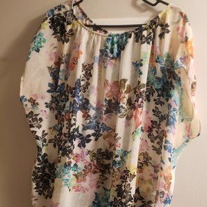 Sheer Floral Top XL